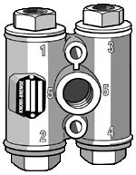 Фотография Клапан защитный 4-х контурный AE4115 KNORR - BREMSE AE4115