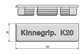 Фотография Заглушка стойки K20 широкая KINNEGRIP 032165