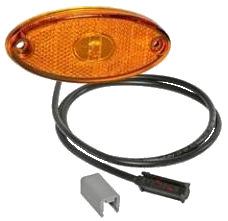 Фотография Боковой габаритный фонарь оранжевый 1500mm FLATPOINT II LED Aspock 312304037