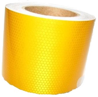 Фотография Светоотражающая лента 100mm-25m жёлтая Пчелиные Соты" SERTPLAS 2510SLYBP