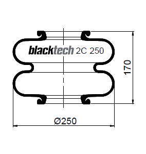 Фотография Пневмобаллон 620N 8 bar BlackTech 2C250-170S