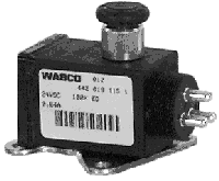 Фотография Клапан тормозной электромагнитный Wabco 442.019.115.1